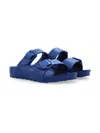 Birkenstock Blue Slippers For Kids In Blue