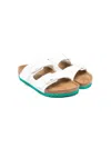 Birkenstock Arizona Sandals In Desert Soil White/green