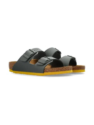 Birkenstock Kids' Arizona Ochre Sole In Green/ochre