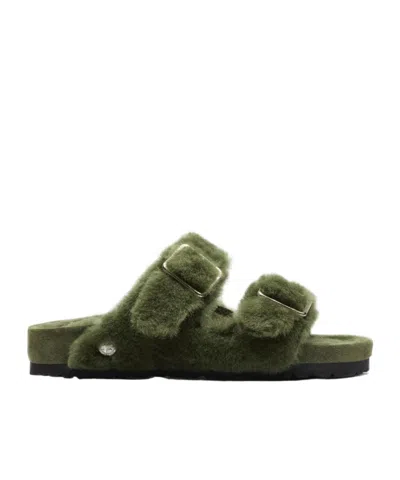 BIRKENSTOCK SHEARLING SANDALS
