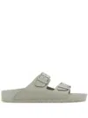 Birkenstock Sandals Strappy Textured Sole In Grey