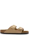 Birkenstock Beige Regular Arizona Soft Footbed Sandals In Neutrals