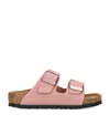 Birkenstock Girls Pink Kids Arizona Two-strap Faux-leather Sandals In Pink