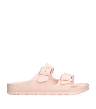 Birkenstock Arizona Stealth Buckle Eva Slide Sandal In Light Rose