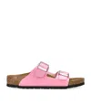 Birkenstock Arizona Bs Leather Sandals In Pink