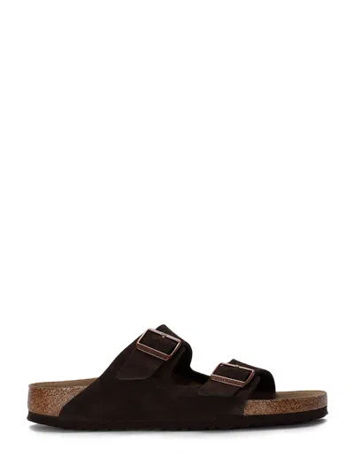 Birkenstock Mens Habana Waxy Leather Arizona Double-strap Suede Sandals Eur 41.5 / 7.5 Uk