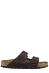 Birkenstock Double Strap Oiled Leather Arizona Sandal In Habana