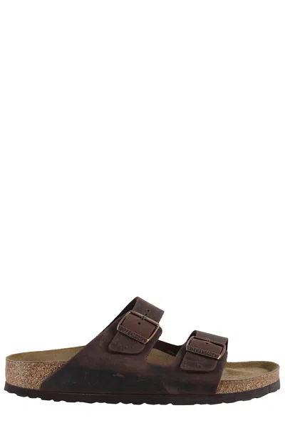 Birkenstock Double Strap Oiled Leather Arizona Sandal In Habana