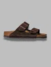 Birkenstock Arizona Sfb Mocca, Suede Leather - Calz. ♪