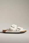 Birkenstock Arizona Shearling-lined Sandals In White
