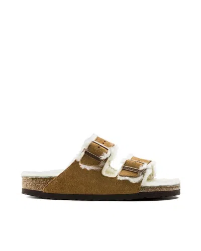 BIRKENSTOCK ARIZONA SHEARLING MINK SLIPPER