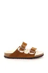 Birkenstock Arizona Sheepskin Sandals In Brown