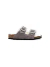 Birkenstock Arizona Shearling Sandals In Purple