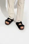 Birkenstock ‘arizona Shearling' Slides In Black