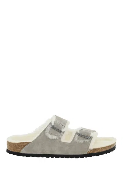 BIRKENSTOCK ARIZONA SHEARLING SLIDES