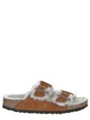 Birkenstock Arizona Sheepskin Sandals In Brown