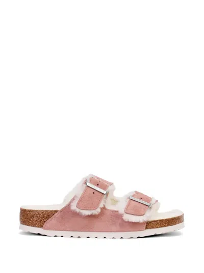 Birkenstock Arizona Shearling Sneakers In Pink