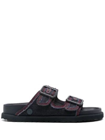 Birkenstock Women's Arizona Stone Washed Sandals In Blue