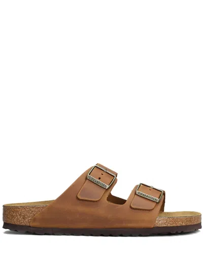Birkenstock Arizona Slides In Brown