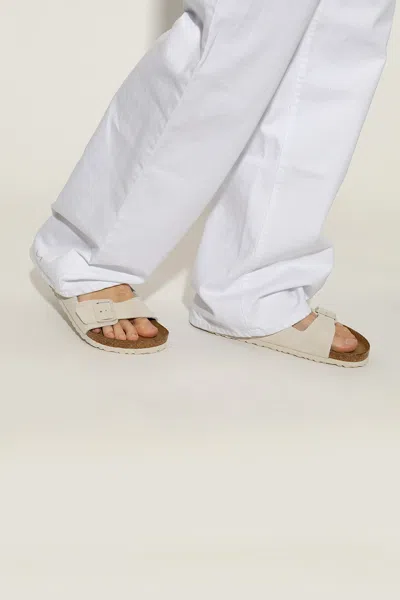 Birkenstock ‘arizona' Slides In Cream