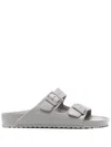 Birkenstock Arizona Slides In Stone Coin (grey)