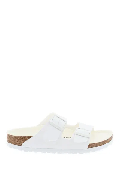 Birkenstock Arizona Slides Narrow Fit In Bianco