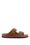Birkenstock Arizona Slides Narrow Fit In Brown