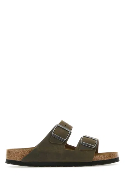 Birkenstock Arizona Slippers In Fadedkhaki