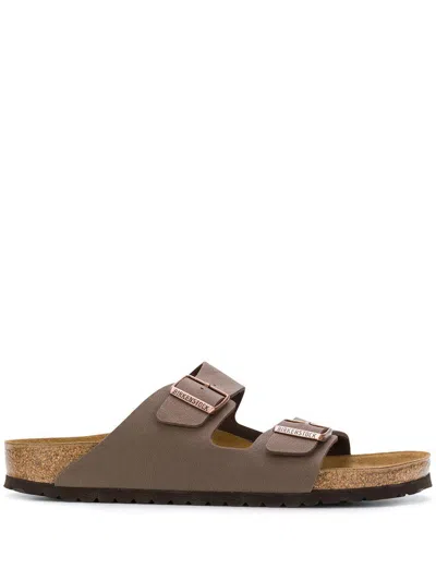 Birkenstock 'arizona' Slippers In Brown Leather