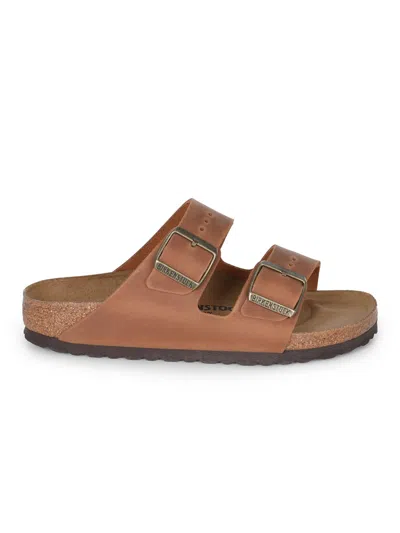 Birkenstock Arizona Slides In Brown