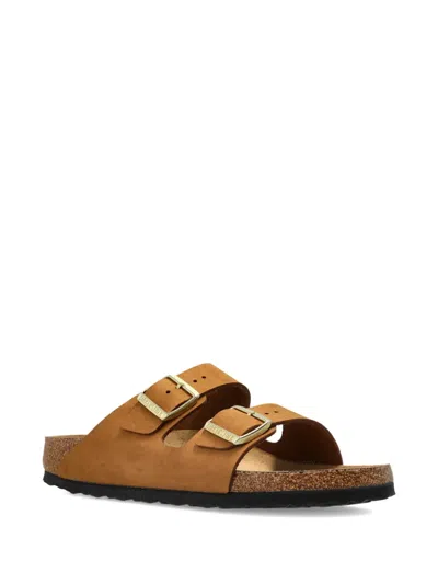 Birkenstock Arizona Soft Buckled Sandals In Brown