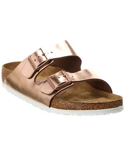 Birkenstock Arizona Soft Footbed Leather Sandal In Pink