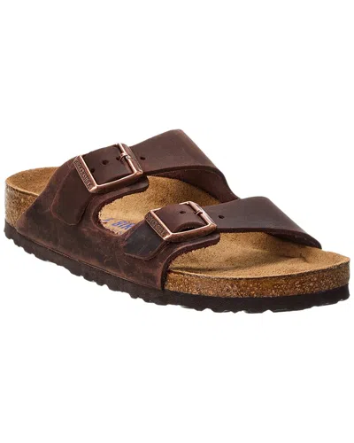 Birkenstock Flat Sole Open Toe Sandals With Adjustable Straps In Animal Print