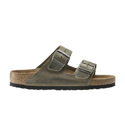 Pre-owned Birkenstock Arizona Soft Footbed Oiled Leather 'faded Khaki' | Green | Men's Size 36