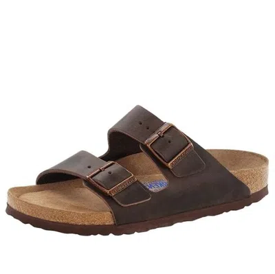 Birkenstock Arizona Soft Footbed Oiled Leather Narrow Fit 'habana' In Brown