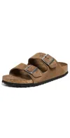 Birkenstock Arizona Soft Footbed Sandals Dark Tea In Brown