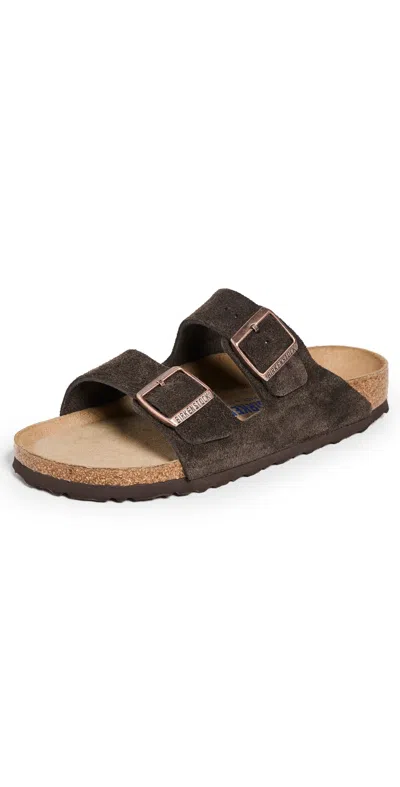 Birkenstock Brown Slippers With Two Buckle Strap
