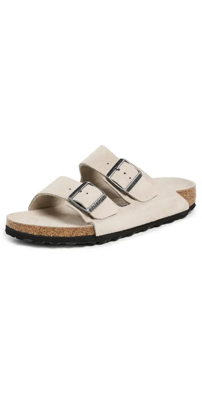 Birkenstock Arizona Soft Footbed Sandals Oyster In Neutral