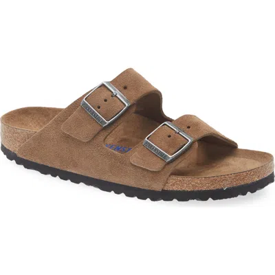 Birkenstock Arizona Soft Footbed Slide Sandal In Brown