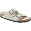 Birkenstock Arizona Soft Footbed Slide Sandal In Gray