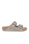Birkenstock Arizona Soft Footbed In Stone Coin