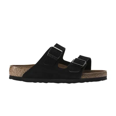 Pre-owned Birkenstock Arizona Soft Footbed Suede 'black' | Men's Size 46
