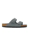 Birkenstock Arizona Soft Footbed Suede Leather - Basalt Gray Tonal