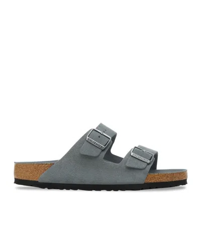 Birkenstock Arizona Soft Footbed Suede Leather - Basalt Gray Tonal
