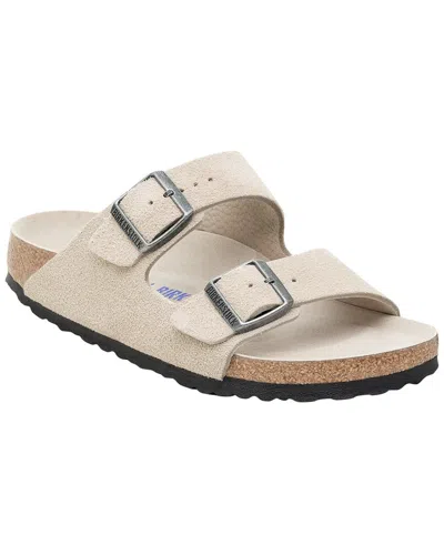 Birkenstock Arizona Soft Footbed Suede Sandal In Neutral