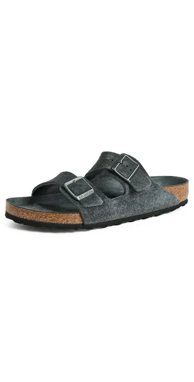Birkenstock Arizona Soft Footbed Tonal Sandals Charcoal In Gray