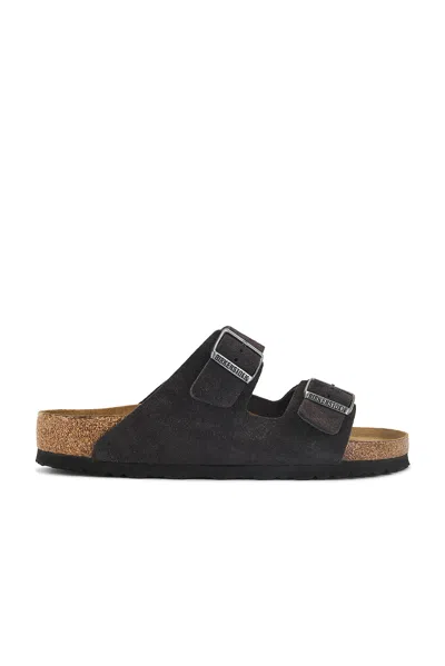 Birkenstock Arizona Soft Footbed In Velvet Gray