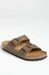 Birkenstock Arizona Soft Slide Sandal In Brown