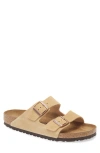 Birkenstock Arizona Soft Slide Sandal In Latte Cream