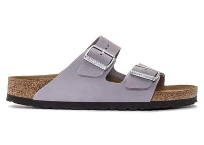 Pre-owned Birkenstock Arizona Softbed Nubuck Leather (women's) Sneakers In Purple Fog